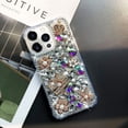 thumbnail image 2 of for iPhone 14 Pro Max Case Cute Bling Glitter for Women Girls 3D Rhinestone Dimaond Girly Flower Fashion Luxury Sparkle Phone Case, 2 of 6