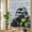 Gray, variant on Gorilla Portrait Window Privacy Film, Animal Minimalist Modern Wood Grain Stained Glass Rainbow Film Decorative Window Clings, Static Cling Sun Blocking Stickers 23.6" x 78.7"