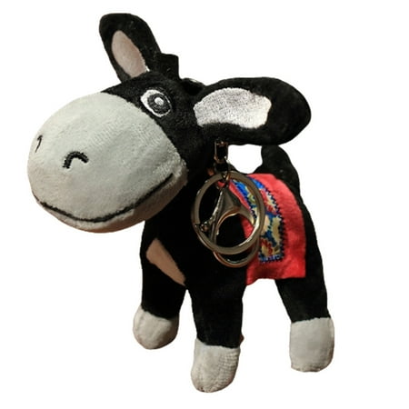 

Plush Cartoon Market Donkey Stuffed Doll Schoolbag Accessories Pendant Kid