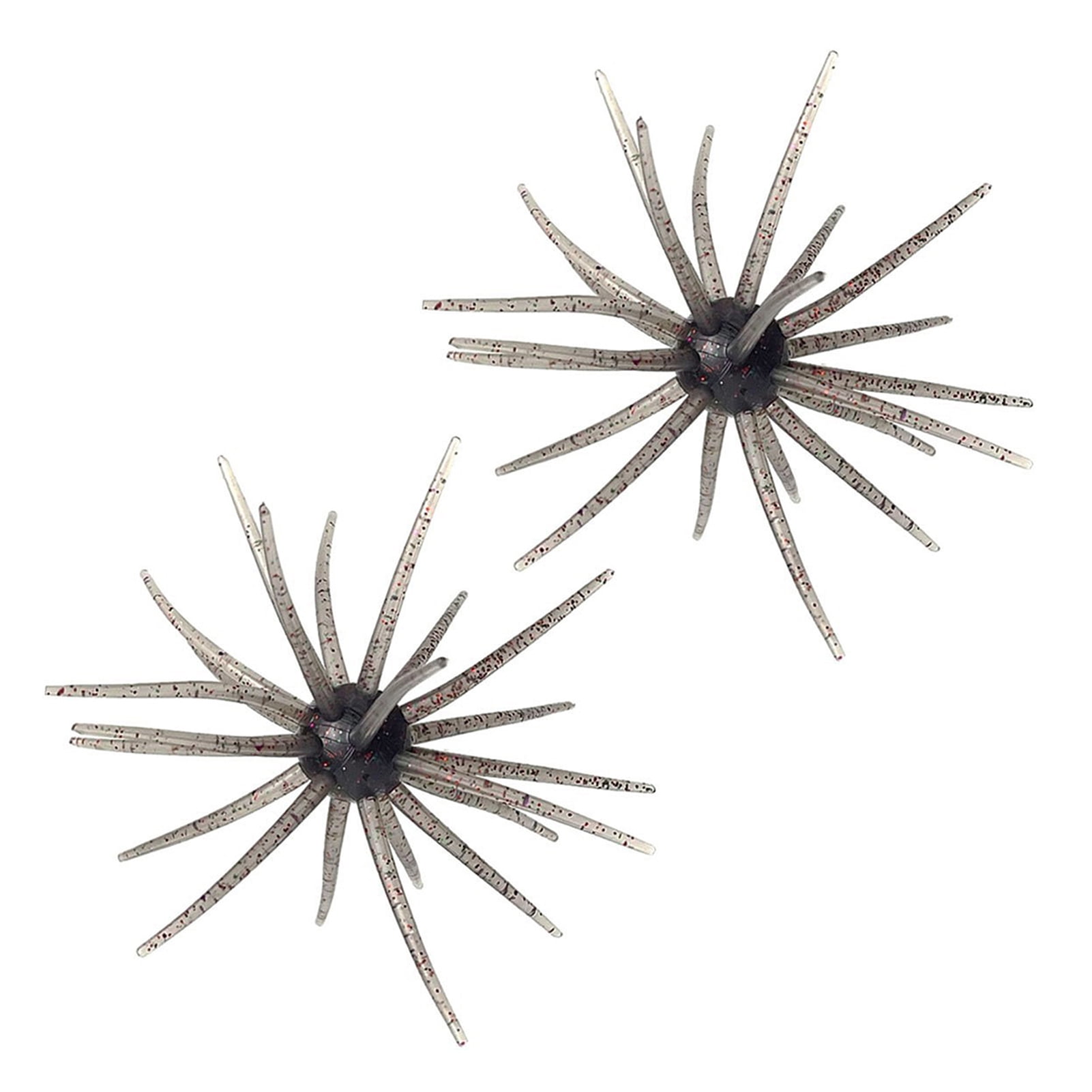 YIFAEUX 1/2Pcs 9CM/2.8G 11CM/8.7G Soft Sea Urchin Lure with Swimming Skirts TPE Floating Artificial Bait Saltwater Freshwater Bass Trout Snakehead Fishing Accessories