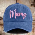 thumbnail image 2 of Baseball Cap Mama Hats Women Funny Adjustable Mini Baseball Caps Baseball Hat Blue One Size, 2 of 3