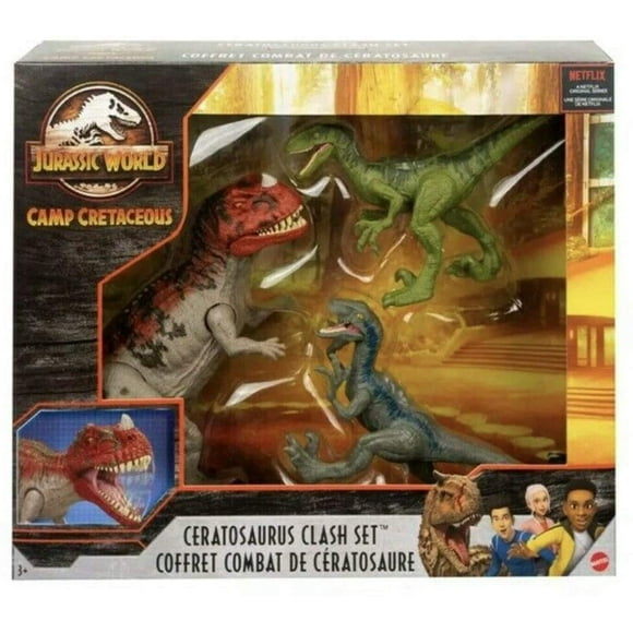 Set Toy Jurassic World Camp Cretaceous Ceratosaurus Clash