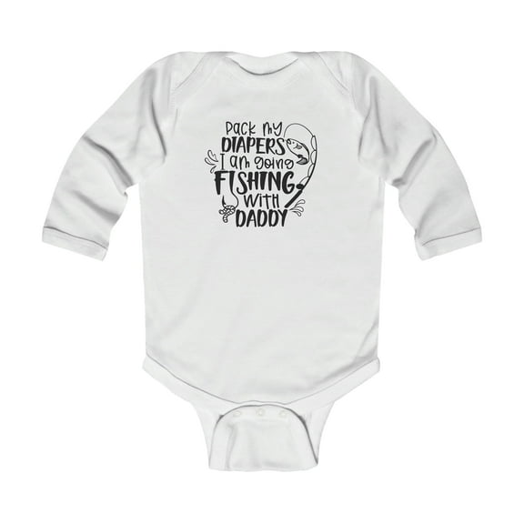 Fishing Clothes for Baby Girl Boy Bodysuit Long-Sleeve