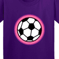 thumbnail image 4 of Inktastic Soccer Player Girls Sports Ball Youth T-Shirt, 4 of 5