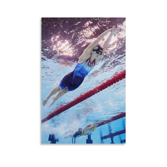 Katie Ledecky Sportsman Poster (19) Posters Wall Art Painting Canvas Living Room Prints Bedroom Decor Poster Artworks