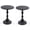 Black 075, variant on Adjustable Side Table with Natural Marble Base, Small Tea Martini Table Gold and Black for Living Room Display and Storage