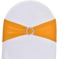 thumbnail image 1 of Nvzi Paquete de 50 fajas elásticas de licra para sillas para decoración de Navidad, bodas, fiestas, banquetes, eventos de compromiso, cumpleaños, graduación, reuniones aureate……, 1 of 4