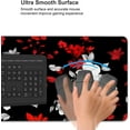 thumbnail image 6 of Red and Black Mouse Pad 35.4 X 15.7 Inch XXL White Red Rose Floral Print Full Desk Mousepad Extended Large Non-Slip Rubber Base Big Keyboard Mat with Stitched Edges for Gaming Office, 6 of 6