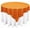 Orange, variant on AK-Trading 72"x72" Grand Duchess Beaded Sequin Table Cover or Overlay (Silver)