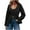 Black, variant on Blazer for Women Business Dressy Button Down Scoop Neck Work Blazers Casual Long Sleeve Blouse Shirt Split Hem Fitted Suit Jacket Office Coats