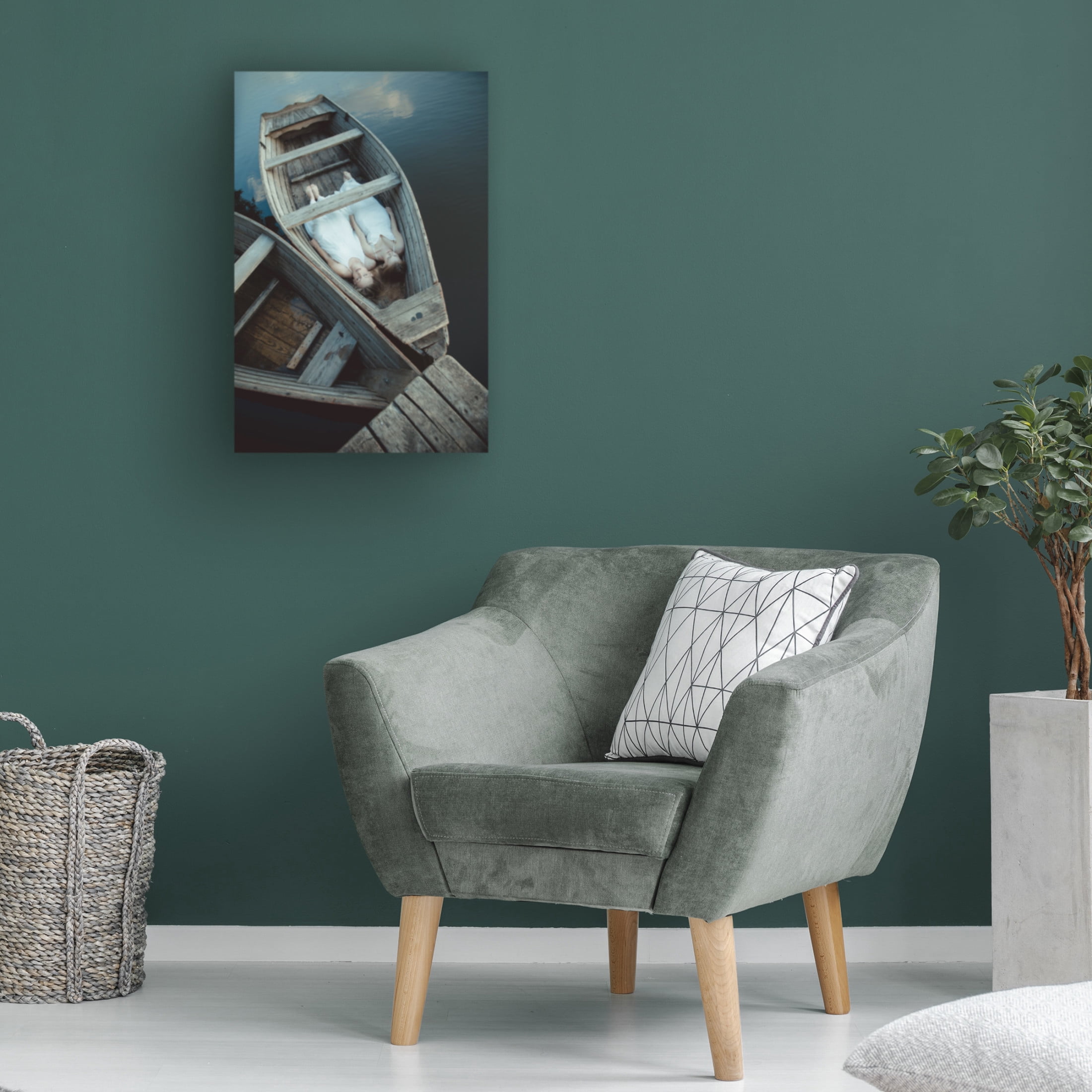 Canvas Wall Art - Dorota Gorecka 'Boats' Wall Art for Living Room, Bedroom, or Office Décor by Trademark Fine Art - 30 x 47 Inches