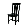 thumbnail image 2 of International Concepts Ava Solid Wood Dining Chairs - Set of 2 in Black, 2 of 11