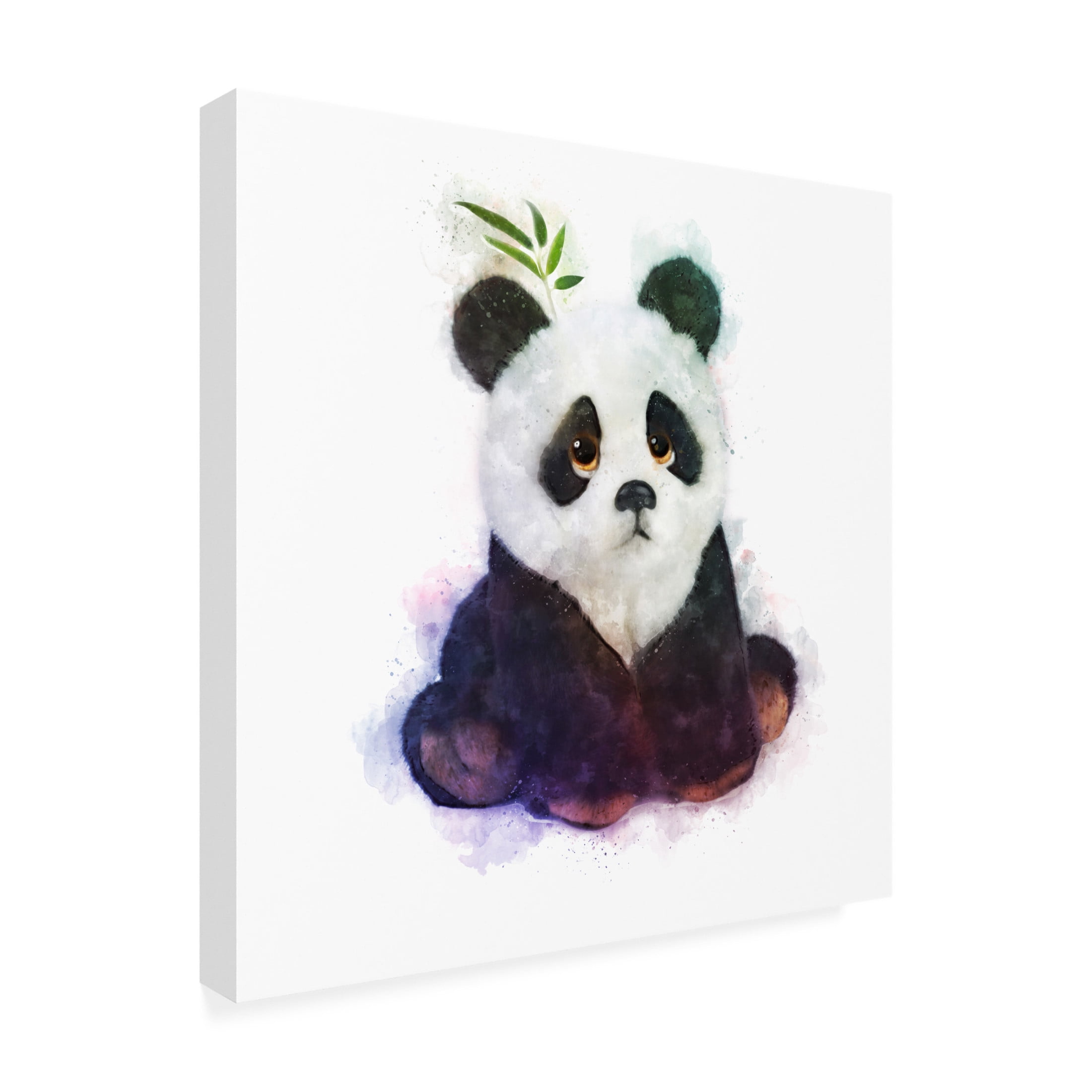 Trademark Fine Art Emel Tunaboylu  Baby Panda Canvas Wall Art