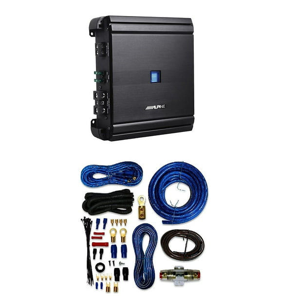 Alpine Mrv M500 Mono V Power Digital Amplifier With 4 Gauge Amp Kit Walmart Com Walmart Com