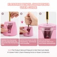 thumbnail image 4 of Eagle Electric Pencil Sharpener, Battery Powered, Large Shaving Holders, Carbon Steel Blades, Portable, Reusable and Replaceable Blade, Suitable for Home and Office use, Pink, 4 of 8
