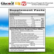 Glucocil Premium Blood Sugar Support Dietary Supplement Softgels, 60 Count