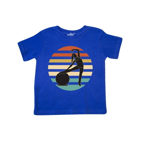 

Inktastic Pilates Fitness Retro Exercise Gift Toddler Toddler Girl T-Shirt