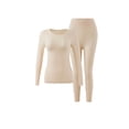 thumbnail image 1 of RXMEKW Moisturizing Seamless Thermal Underwear Set for Women Base Layer Polyester Solid Color, 1 of 9