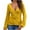 Yellow, variant on AherBiu Going out Tops for Women Low Cut Wrap Deep V Neck Long Sleeve Fall Casual Cute Shirts Plain Blouse