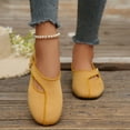 thumbnail image 7 of Samdudou Dress Shoes for Women Closed Toe Round Front Slip On Flats Unique Asymmetrical Buckle Strap Woven Textured Fabric Minimalist Aesthetic Everyday Footwear, 7 of 7