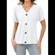 thumbnail image 2 of Camisetas Básicas de Verano con Cuello en V y Corta para Mujer XXL, 2 of 8