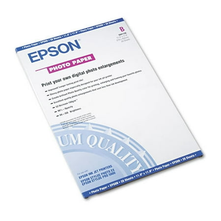 Glossy Photo Paper, 9.4 mil, 11 x 17, Glossy White, 20/Pack