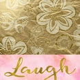 thumbnail image 3 of Greene, Taylor 12x12 Black Modern Framed Museum Art Print Titled - Laugh Golden Flowers, 3 of 5