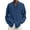 Blue, variant on Men's Linen Shirts Casual Button Down Long Sleeve Shirt Solid Spread Collar Summer Beach Shirts with Pocket Blue L