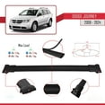 thumbnail image 4 of Compatible with Dodge Journey 2008-2024 FLY Model Car Roof Rack Cross Bar Black Aluminium 2 Bars, 4 of 7