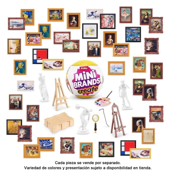 Figura Zuru Mini Brands Create obras de arte coleccionables artículo sorpresa