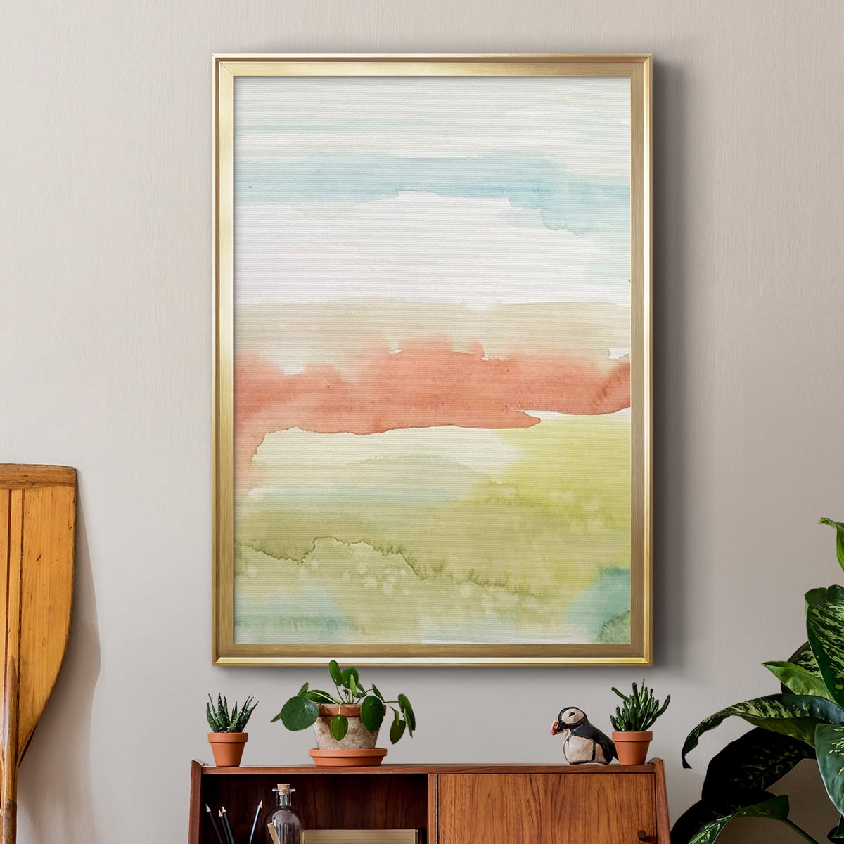 Blushing Sunrise II Premium Framed Print, in Gold, Black, or Silver - Ready to Hang