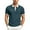 Blue, variant on Mens Polo T Shirt Short Sleeve Button Up Lightweight Summer Shirt Grey Work Shirts for Man