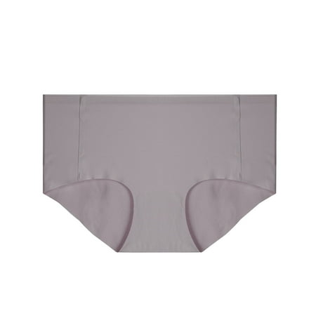 

Hunpta Underwear Women Solid Color Sexy Triangle Ice Silk Seamless Mid Waist Breathable Panties