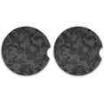 thumbnail image 2 of FREEAMG Black Camo Car Coasters 2 PCS Drinks Absorbent Ceramic Stone Car Coasters with Fingertip Grip Car Cup Holder Coasters, 2 of 6