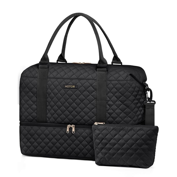 Bolsa de viaje HOTOR Weekender para mujer con compartimento para zapatos