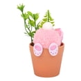 thumbnail image 2 of Homesteed Easter Table Centerpiece Decor Plush Bunny Tail Planter Artificial Spring Flowers for Home Indoor Egg Hunt Party, 2 of 9