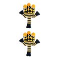 thumbnail image 4 of Yuarrent 3X Golf Club Knitting Head Cover Set portátil con cubiertas protectoras de números presenta accesorios para 1 3 5 Clubs amarillo Amarillo 2piezas Yuarrent CBP214033, 4 of 6