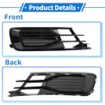 thumbnail image 5 of 1pc Car Front Right Fog Light Grill for Audi A6 C7 2014-2018 No.4G0807681AD ABS Black, 5 of 7