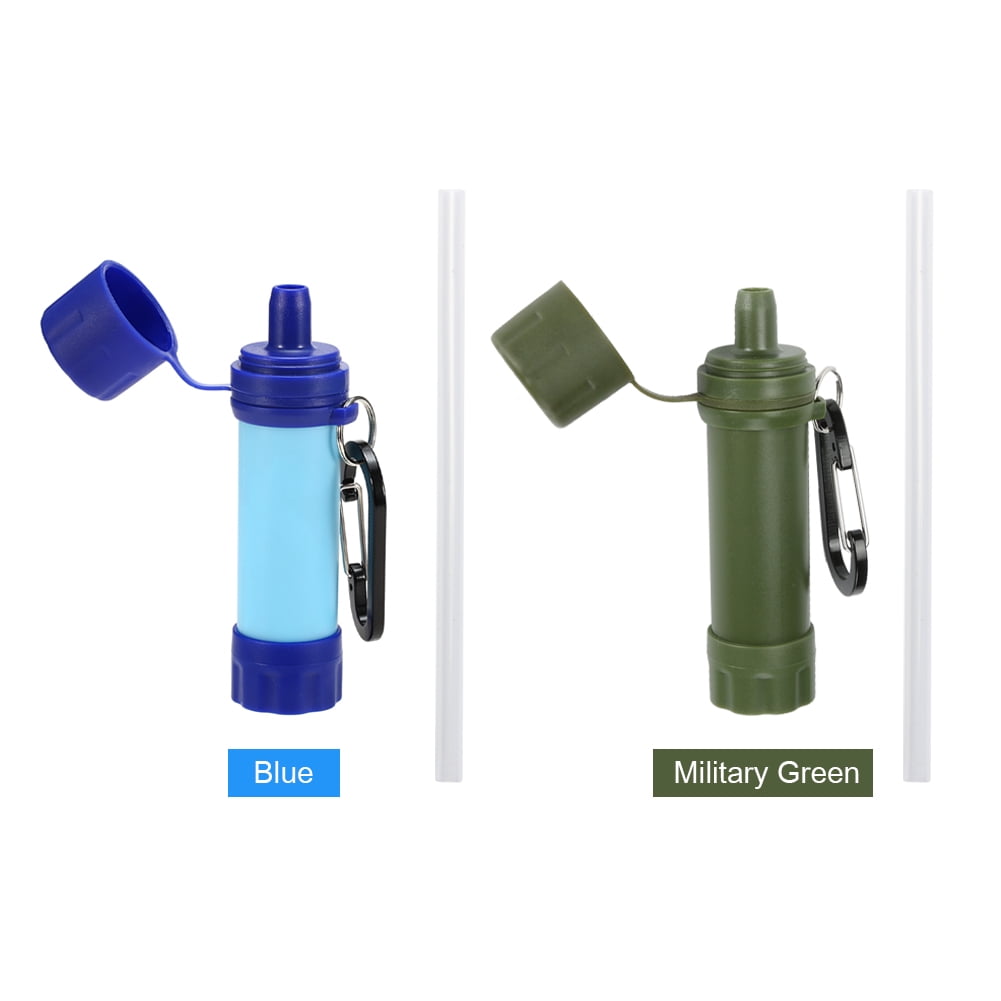 PORTABLE WATER FILTER STRAW PURIFIER OUTDOOR ROWING EMERGENCY SURVIVAL TOOL E7U5 