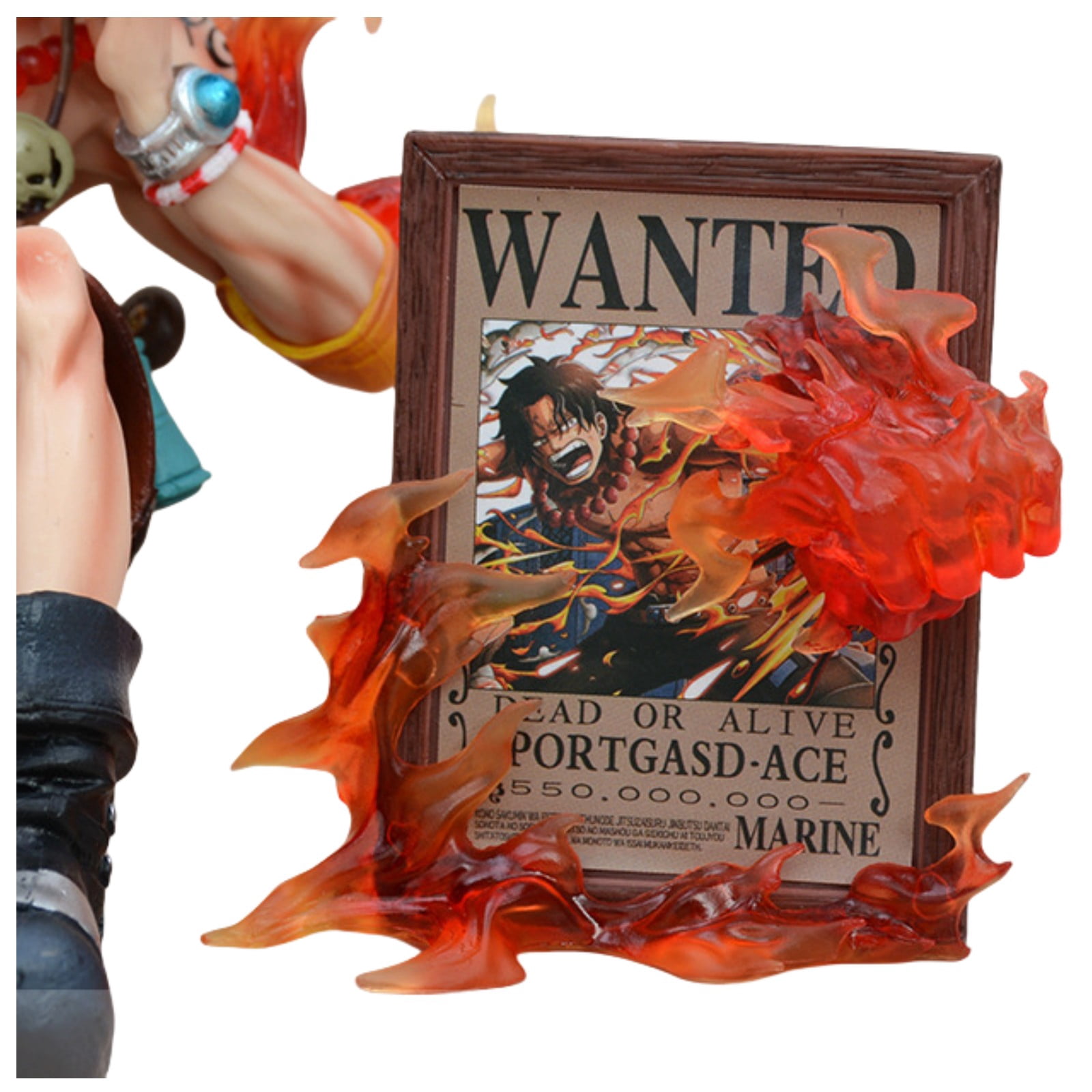 Dxuioz Action Toys Ace Figure (Red Ver.) Anime PVC Statue Character Figure Collection Model Gift Ornaments 4.92inch