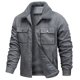 thumbnail image 3 of Ceisia Men's Fleece-Lined Suede-Like Workwear Jacket with Sherpa Collar Gift, 3 of 4
