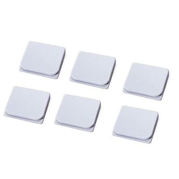 6-pack shower curtain clips windproof, splashproof, self-adhesive shower curtain weights.