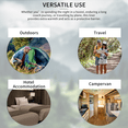thumbnail image 4 of Ultralight Sleeping Bag Liner, Travel Sleeping Sheet Breathable Cooling Lightweight, Silky Soft Quick-Drying Sleep Sack for Camping, Backpacking, Hotel Stays, Hostels, Outdoor Hiking & Travel, 4 of 6