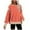 Orange, variant on Aofany Pullover Sweatshirt for Women, Long Sleeves Stripes Tunic Tops Crewneck Hoodless Tunic Tops Casual Sweatshirt
