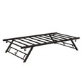 thumbnail image 1 of QinaQin Base nido individual desplegable, cama trundle tipo daybed con ruedas con seguro, estructura metálica plegable y resistente, ideal para recámara, visitas y ahorrar espacio, 1 of 7