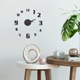 thumbnail image 3 of Soimiss Black Acrylic Wall Hanging Clock Silent Sweep Second Hand Simple Fashion Time Display, 3 of 8