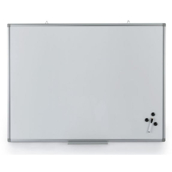 Displays2go 48" x 36" Wall Dry Erase Board with Magnetic Surface – White (WHBWAL4836)