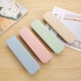 thumbnail image 4 of relayinert 3Pcs Kids Children Chopsticks Fork Spoon Set Utensil Set Travel Camping Tableware Beige 1Set, 4 of 5
