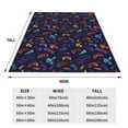 thumbnail image 3 of Honeii Games Print Fleece Blanket - Throw Blanket for Bed, Sofa, Couch, Camping, and Travel , Microplush Ultra Soft Warm Blanket-50"x40", 3 of 7