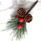 thumbnail image 3 of Selecciones de pino artificiales Mini decoraciones navideñas de frutos rojos 12 piezas-verde, 3 of 4